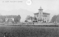 Olot. Torre del senyor Caminals, 1917 (ACGAX. Fons: Col·lecció d'imatges de Josep M. Dou Camps)