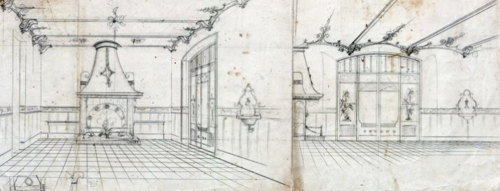 Projecte de reforma d'un interior sense identificar, entre els anys 1910 i 1922