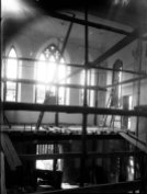 Interior de l'església de la Divina Providència, en procés d'obres, 1924 (ACGAX. Fons Sadurní Brunet Pi. Foto: Sadurní Brunet)