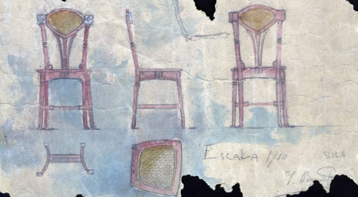 Esbossos d'una cadira, 1909