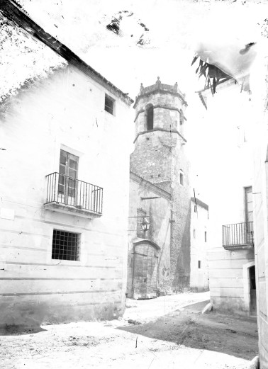 Vista parcial del poble de Sant Mori, 1946 (ACGAX. Fons Sadurní Brunet Pi. Autor: Sadurní Brunet)