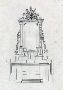 Projecte de l'altar de la Puríssima de l'església de Sant Jaume de Llierca, 1947