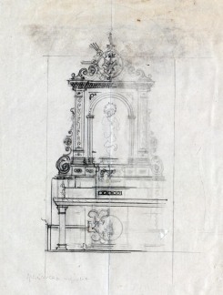 Projecte de l'altar del Roser de l'església de Sant Jaume de Llierca, 1947