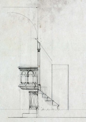 Projecte de trona de l'església de Sant Jaume de Llierca, 1949