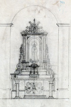 Projecte de l’altar del Roser de l’església de Sant Jaume de Llierca