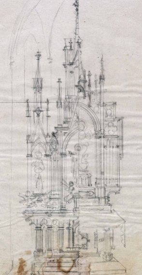 Projecte de l’altar de la Puríssima de l'església de Sant Julià i Santa Basilissa, a Verges